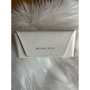 Michael Kors white sunglasses case eye glass case